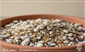گلدان سفالی حاوی ساکولنت سالم روی میز کنار پنجره با نور طبیعی