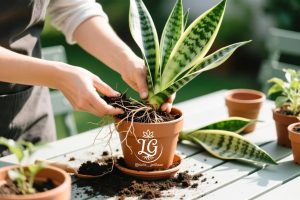 تعویض خاک سانسوریا برای رشد بهتر